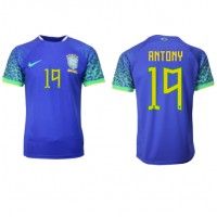 Pánský Fotbalový dres Brazílie Antony #19 MS 2022 Venkovní Krátký Rukáv